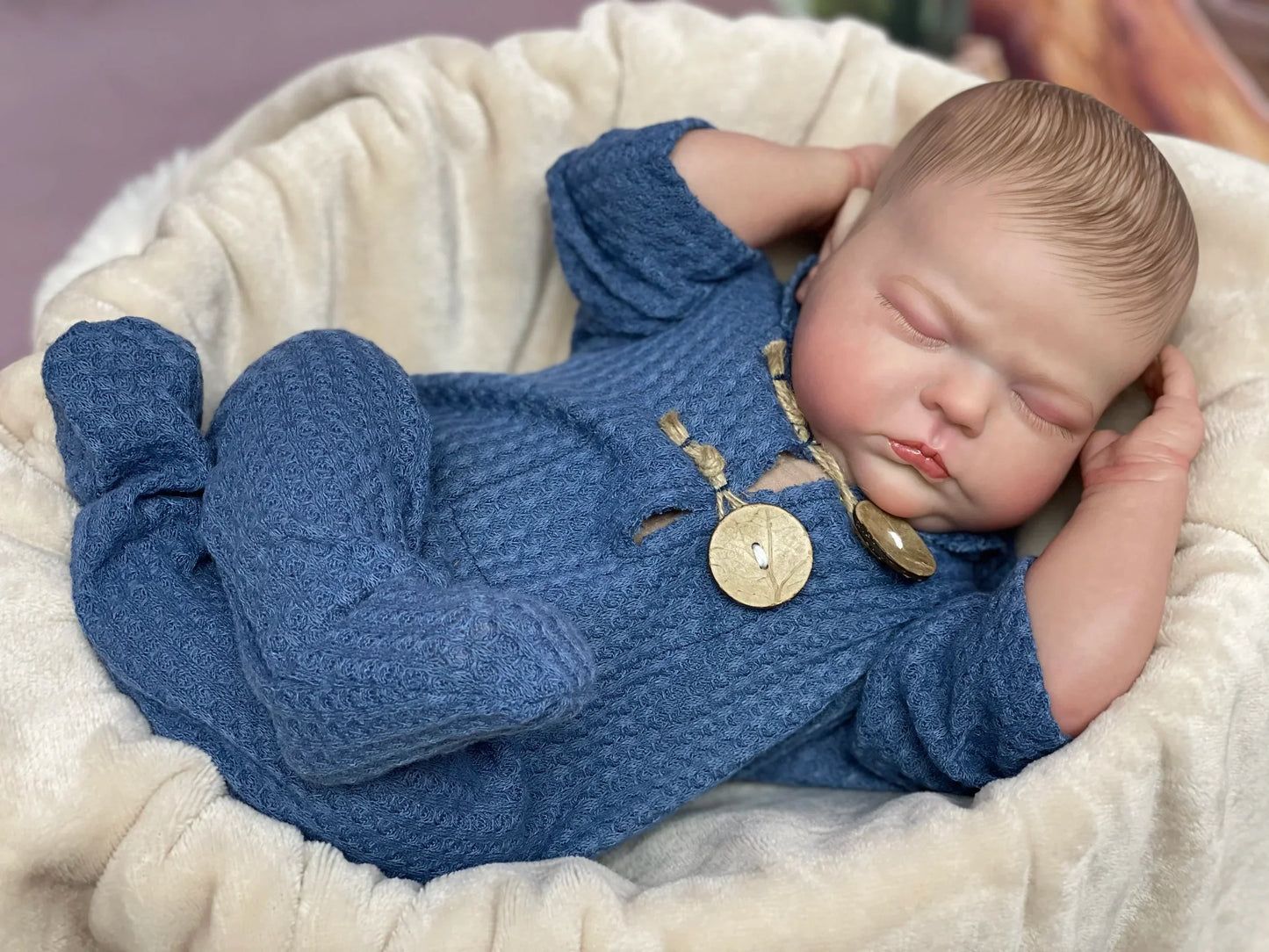 Lalka Tessa Reborn | 20-calowa realistyczna lalka noworodkowa z malowanymi w 3D detalami