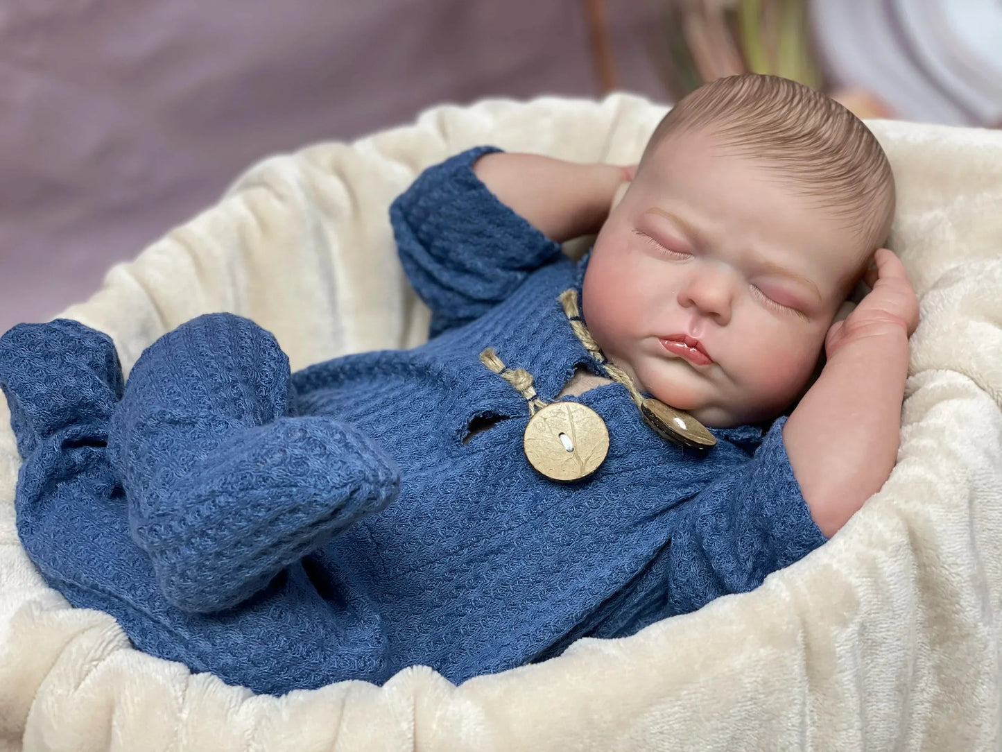 Lalka Tessa Reborn | 20-calowa realistyczna lalka noworodkowa z malowanymi w 3D detalami