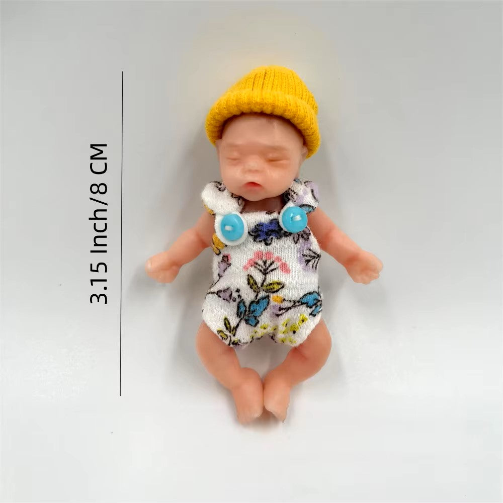 3,15 cala 8 cm Pełne silikonowe ciało Mini Reborn Dziewczyna